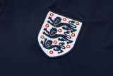 2025 England Sapphire Blue POLO Training Tracksuit