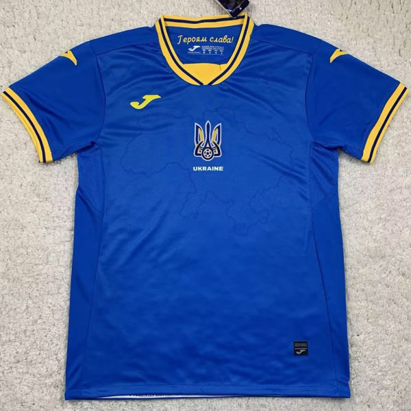 2024/25 Ukraine Away Blue Fans Soccer Jersey