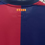 PEDRI #8 BA 1:1 Quality Home Fans Jersey 2024/25 (LaLiga Font 西甲字体 有号下广告)