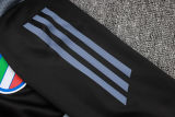2025 Italy Black Kids Sweater Tracksuit