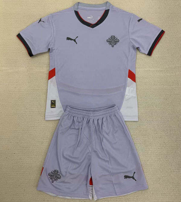 2024/25 Iceland Away Kids Soccer Jersey