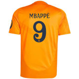 MBAPPÉ #9 RM Away Fans Jersey 2024/25 （UCL Font)
