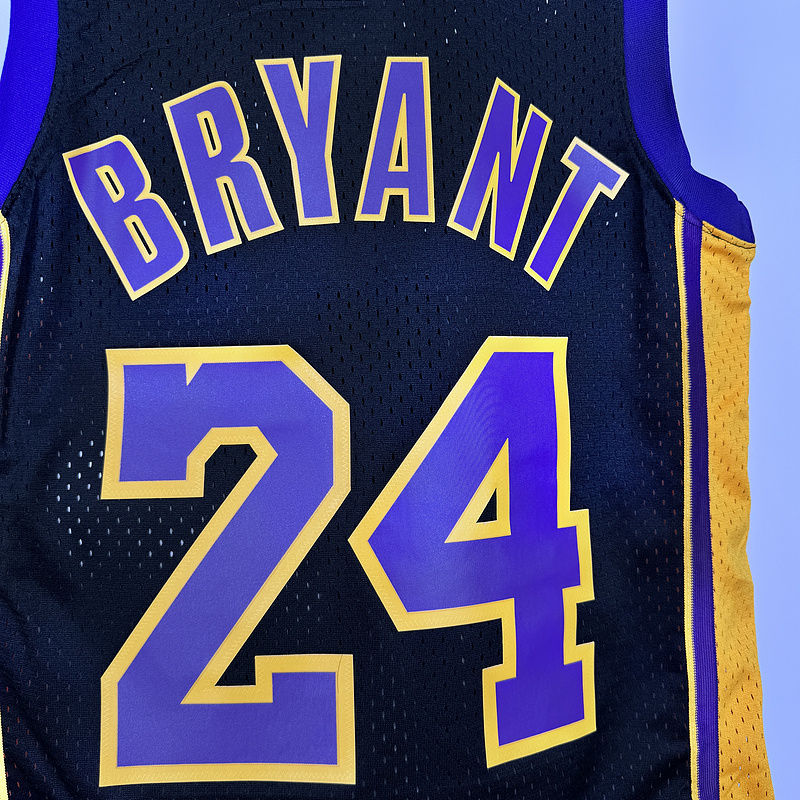 Lakers BRYANT #24 Black NBA 4