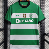 2023/24 Sporting CP Lisbon Home Championship Fans Jersey 里斯本 有胸前冠军章