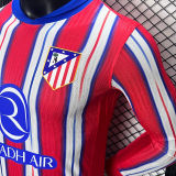 2024/25 ATM Home Player Version Long Sleeve Soccer Jersey