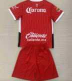 2024/25 Deportivo Toluca Home Red Kids Soccer Jersey