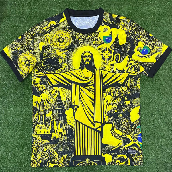 2024/25 Brazil Special Edition Yellow Fans Jersey