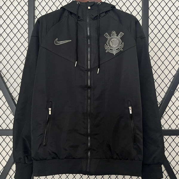 2024/25 Corinthians Black Windbreaker
