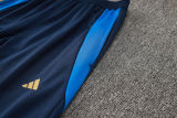 2025 Italy Sapphire Blue Hoody Zipper Jacket Windbreaker