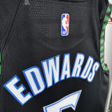 Timberwolves EDWARDS #5 Black Retro NBA Jerseys