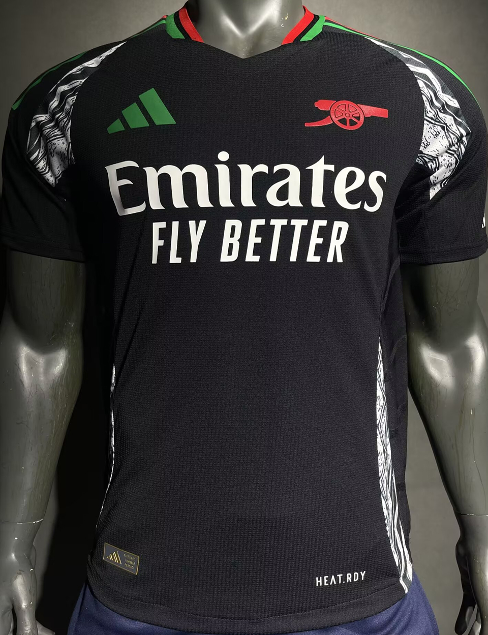 2024/25 Arsenal Visitante Black Versión Jugador