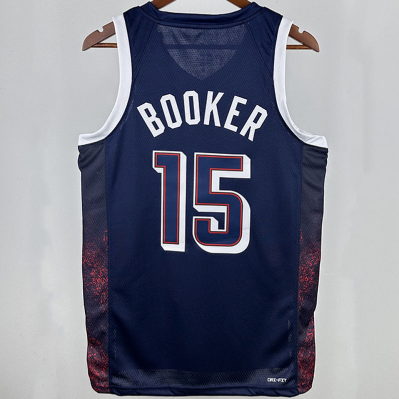 Team USA BOOKER #15 Blue NBA 2