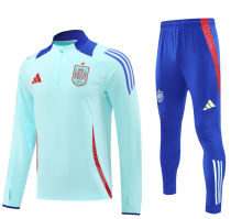 2024/25 Spain Light Blue Sweater Tracksuit