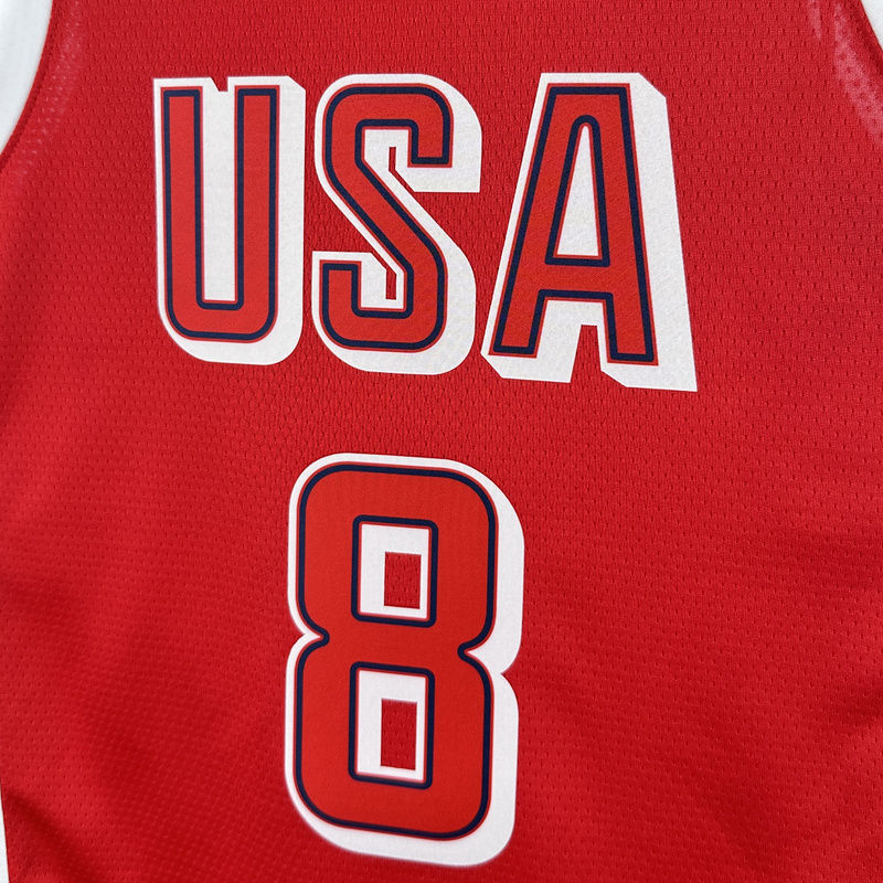 Team USA LEONARD #8 Red NBA 7