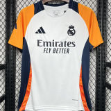 2024/25 RM White Training Fans Jersey 背后有广告