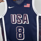2025 Team USA LEONARD #8 Sapphire Blue NBA Jerseys