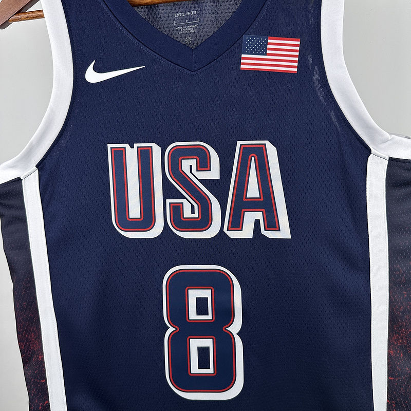 Team USA LEONARD #8 Blue NBA 4