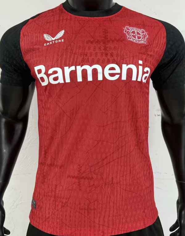 2024/25 LeverKusen Home Red Player Version Soccer Jersey