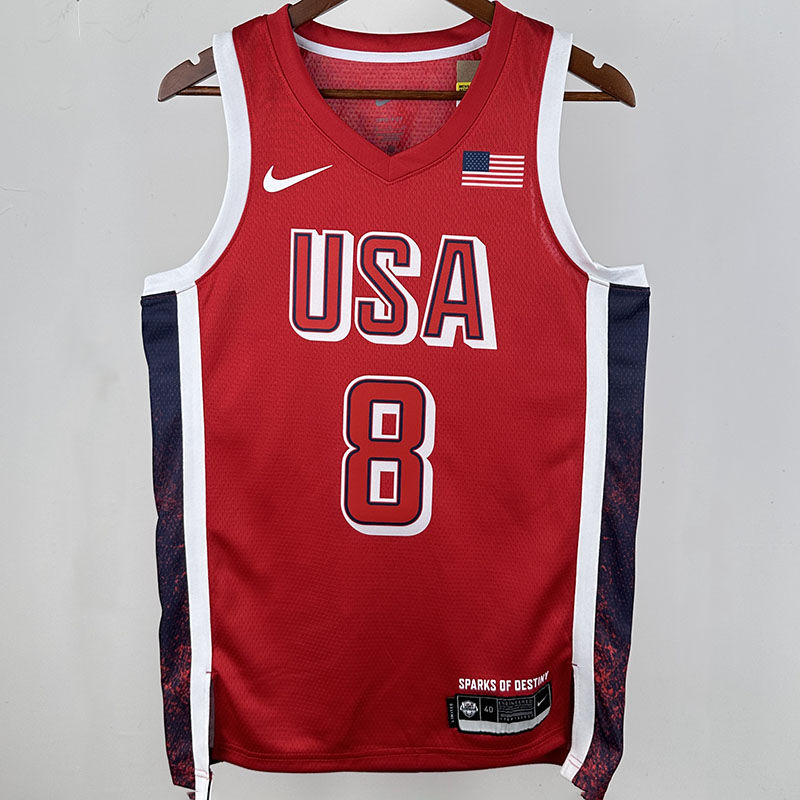 Team USA LEONARD #8 Red NBA