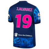 J.ALVAREZ #19 ATM Third Blue Fans Jersey 2024/25 （UCL Font 欧冠字体 有号下广告 ）