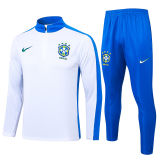 2025 Brazil White Sweater Tracksuit