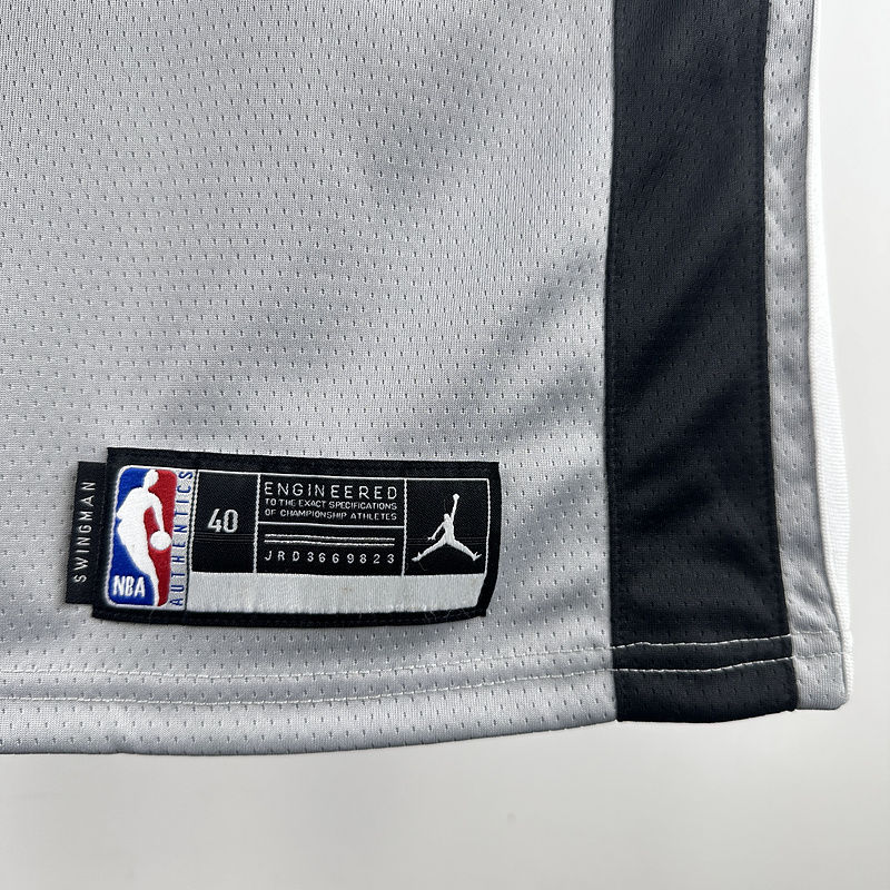 Spurs DEROZAN #10 Grey NBA 8