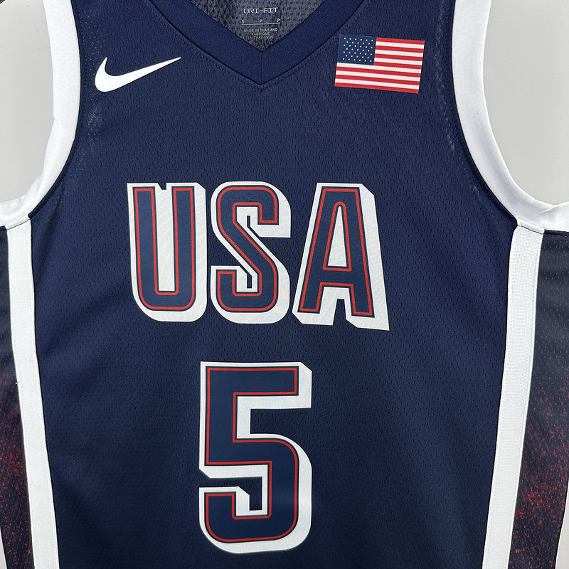 Team USA EDWARDS #5 Blue NBA 4