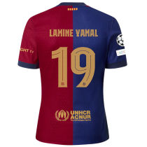 LAMINE YAMAL #19 BA 1:1 Quality Home Fans Jersey 2024/25 (UCL Font 欧冠字体)