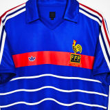 1984 France Home Blue Retro Soccer Jersey
