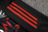 2025 M Utd Black Red Sweater Tracksuit