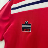 1982 England Away Red Retro Soccer Jersey