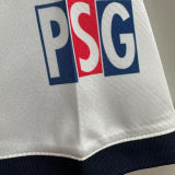 1998/99 PSG Away White Retro Soccer Jersey