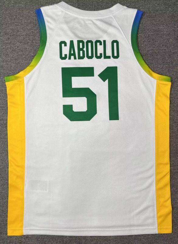 Brazil Team CABOCLO #51 White NBA 2
