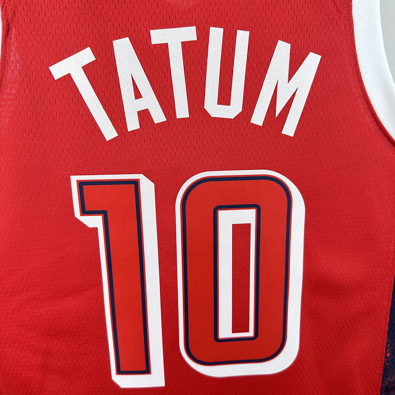 Team USA TATUM #10 Red NBA 8