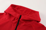 2024/25 Nk~ Red Hoody Zipper Jacket Tracksuit
