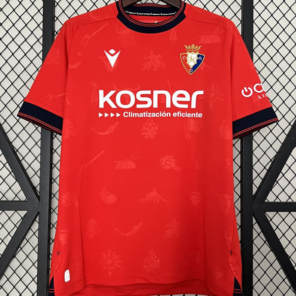 2024/25 Osasuna Home Red Fans Soccer Jersey