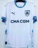 2024/25 MS 1:1 Quality Home White Fans Soccer Jersey (Print All Sponsor) 背下+袖+右臂上广告