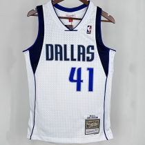 2010/11 Mavericks NOWITZKI #41 White Retro NBA Jersey