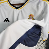 2023/24 RM 1:1 Quality Home Supercopa de España Final Fans Jersey 胸前小字+西班牙超级杯12右章