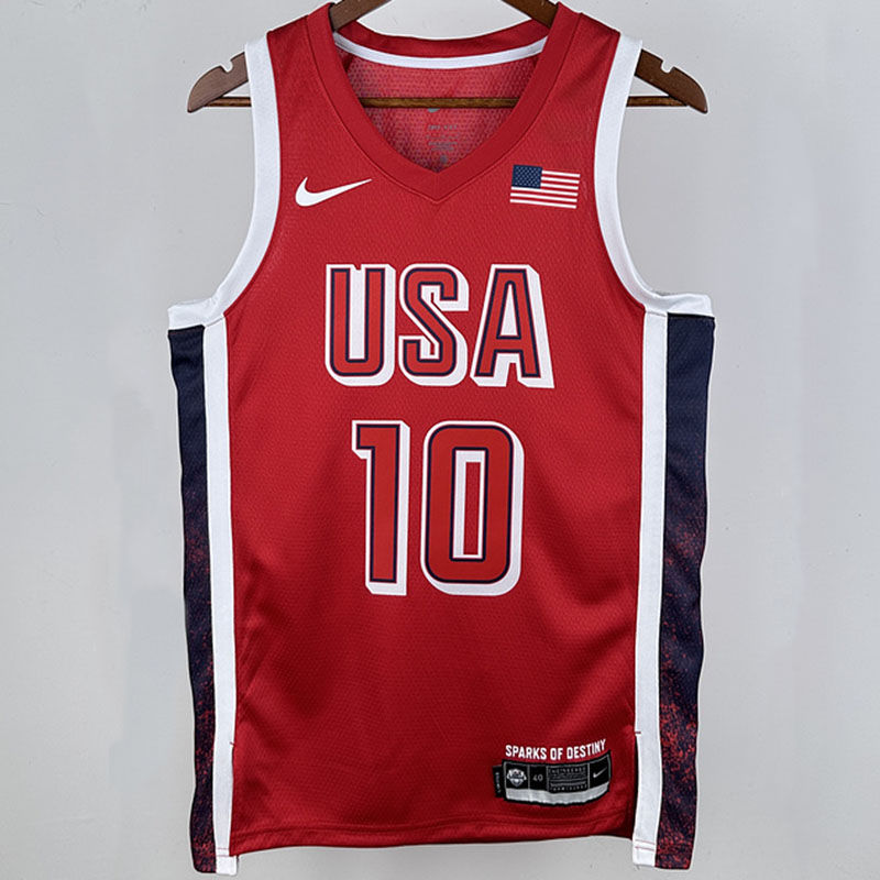 Team USA TATUM #10 Red NBA