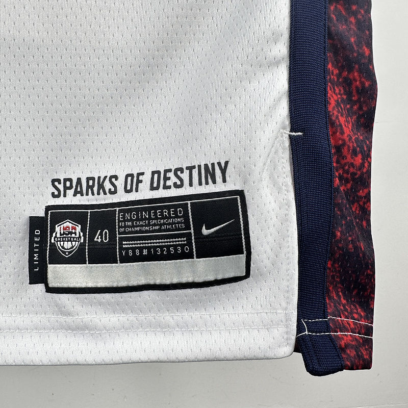 Team USA CURRY #4 White NBA 6