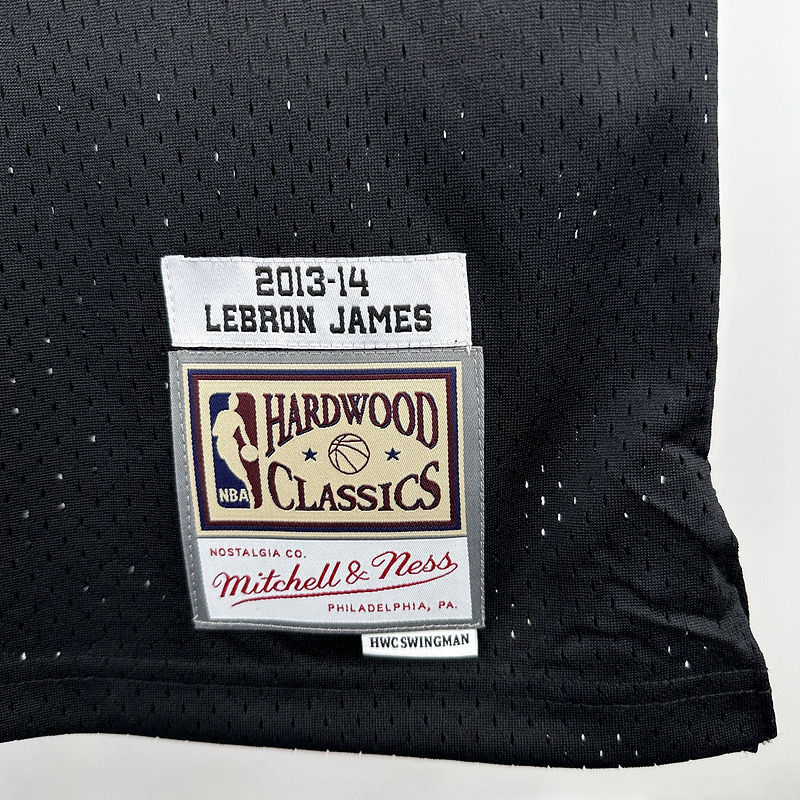 Miami Heat JAMES #6 Black Retro NBA 6