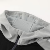 2024/25 Puma Black Gray Hoody Zipper Jacket Tracksuit