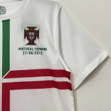 2012 Portugal Away White Retro Kids Soccer Jersey
