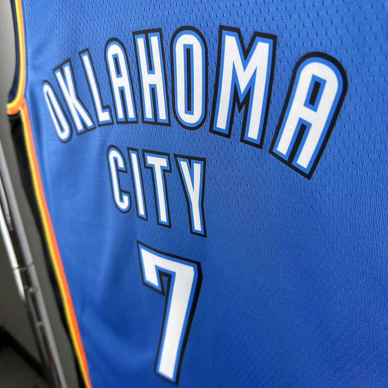 KC Thunder HOLMGREN #7 Black NBA 4