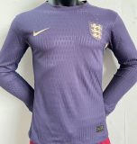 2024/25 England Away Player Version Long Sleeve Jersey