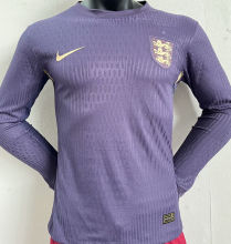 2024/25 England Away Player Version Long Sleeve Jersey