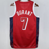 2024 Team USA DURANT #7 Red NBA Jersey
