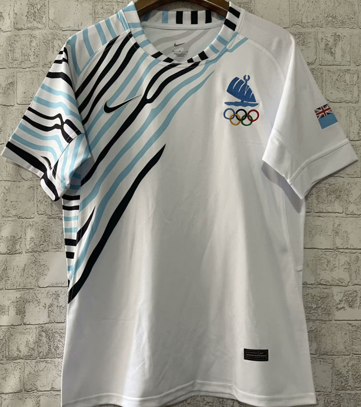 Fiji Rugby 7 Visitante Versión Aficionado 2024/25 (Blanca)