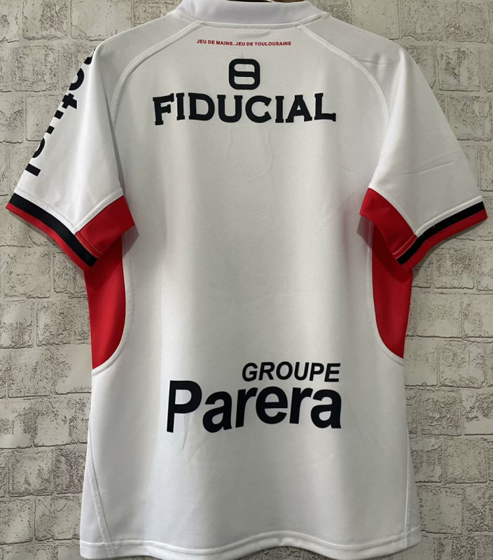 Stade Toulousain Rugby Shirt Visitante Versión Aficionado 2024/25 (Blanca) 2